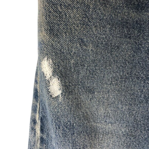 Levis Mens Jeans 517 Bootcut Distressed Grunge 34x30 - Picture 3 of 11